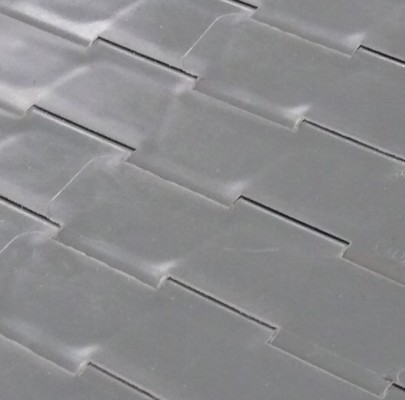grey plastic modular belt